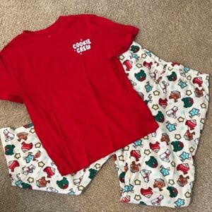 Women’s Wondershop Red and White Cookie Crew Pajama Set